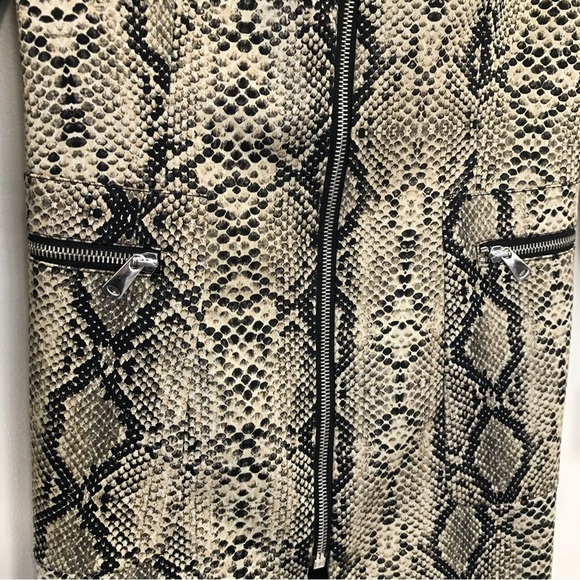 Zara Snakeskin Print Frock Coat - Picture 5 of 7